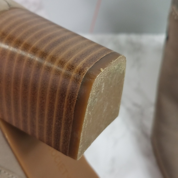 Sole Society Dalphine Leather Boots Color Porcini Size 8 - Picture 10 of 12